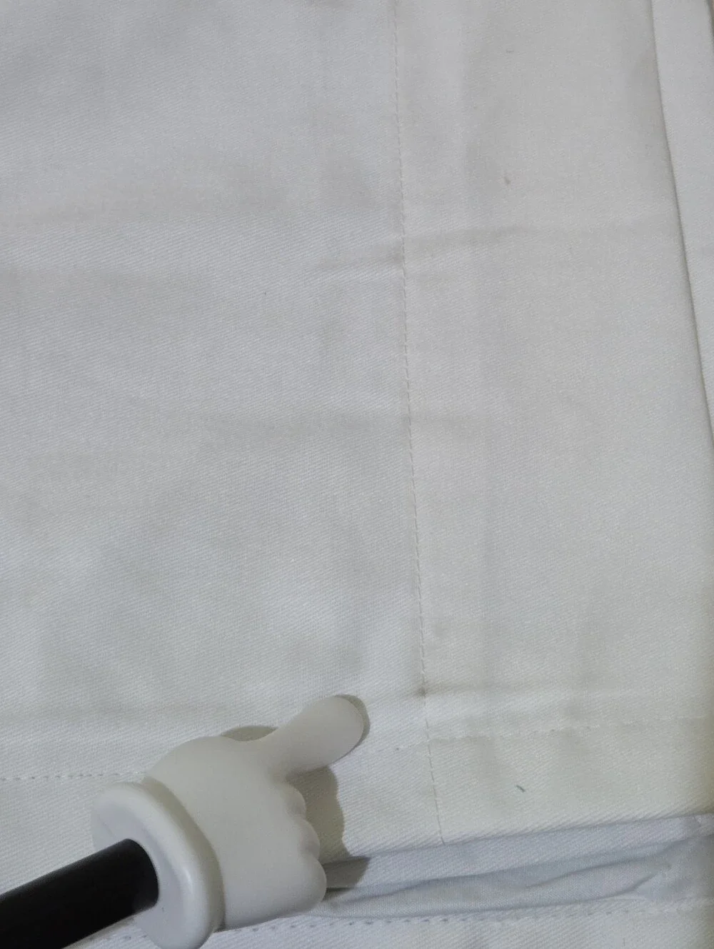 Pillowfort White Blackout Twill Solid Kids' (2) Panel  Curtain Size 42